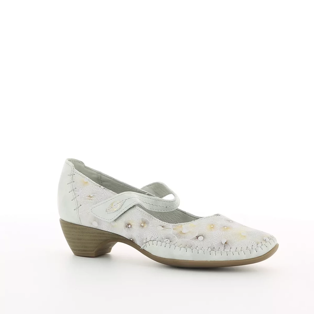 Image (1) de la chaussures Kiarflex - Escarpins Blanc en Cuir