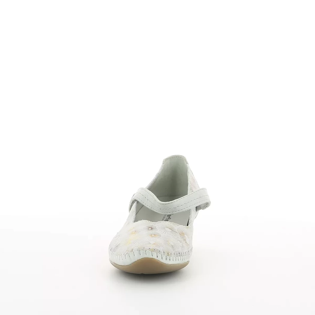 Image (5) de la chaussures Kiarflex - Escarpins Blanc en Cuir
