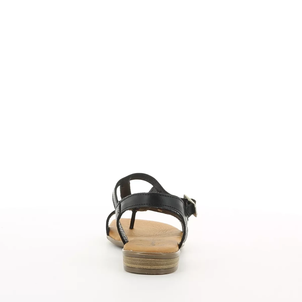 Image (3) de la chaussures Simplement B - Sandales et Nu-Pieds Noir en Cuir