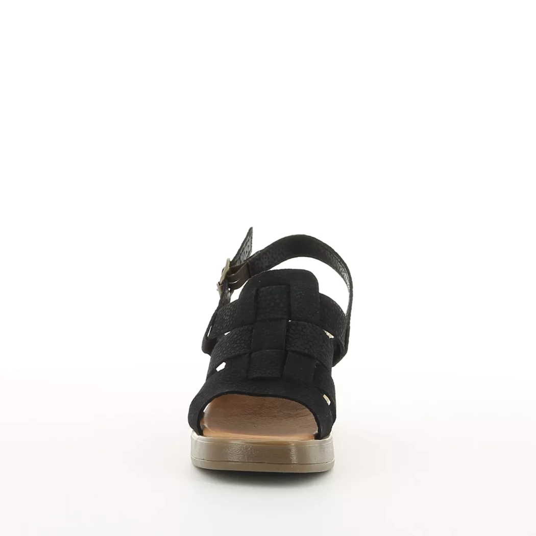 Image (5) de la chaussures Fleur de Safran - Sandales et Nu-Pieds Noir en Cuir