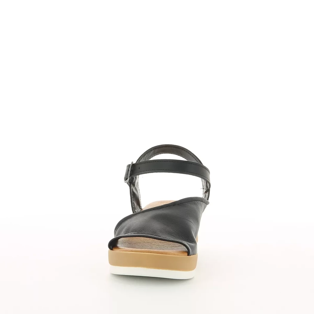 Image (5) de la chaussures Carla di fiore - Sandales et Nu-Pieds Noir en Cuir