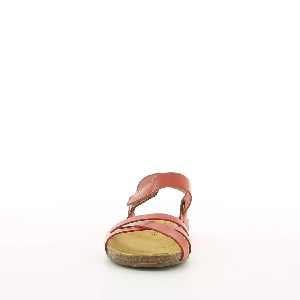 Image (5) de la chaussures Simplement B - Sandales et Nu-Pieds Rouge en Cuir