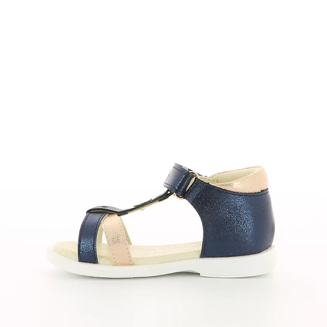 Image (4) de la chaussures Lulu Castagnette - Sandales et Nu-Pieds Bleu en Cuir synthétique