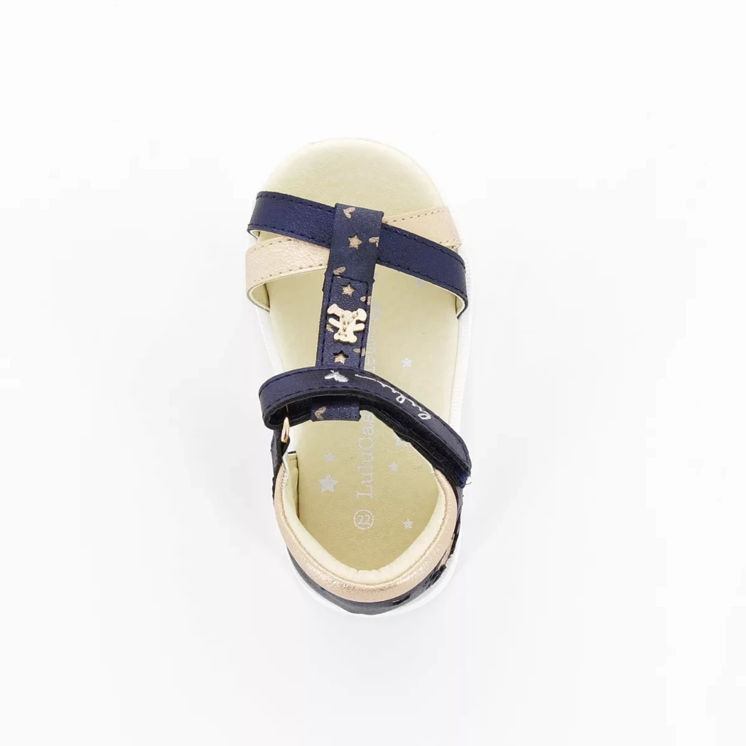 Image (6) de la chaussures Lulu Castagnette - Sandales et Nu-Pieds Bleu en Cuir synthétique