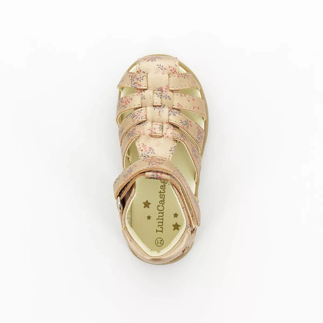 Image (6) de la chaussures Lulu Castagnette - Sandales et Nu-Pieds Rose en Cuir synthétique