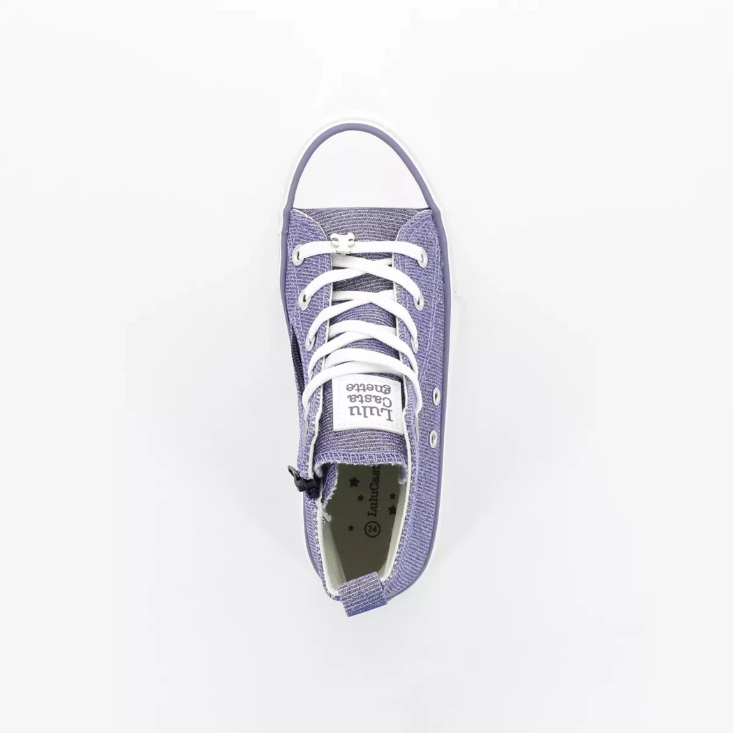 Image (6) de la chaussures Lulu Castagnette - Baskets Violet / Lilas en Textile