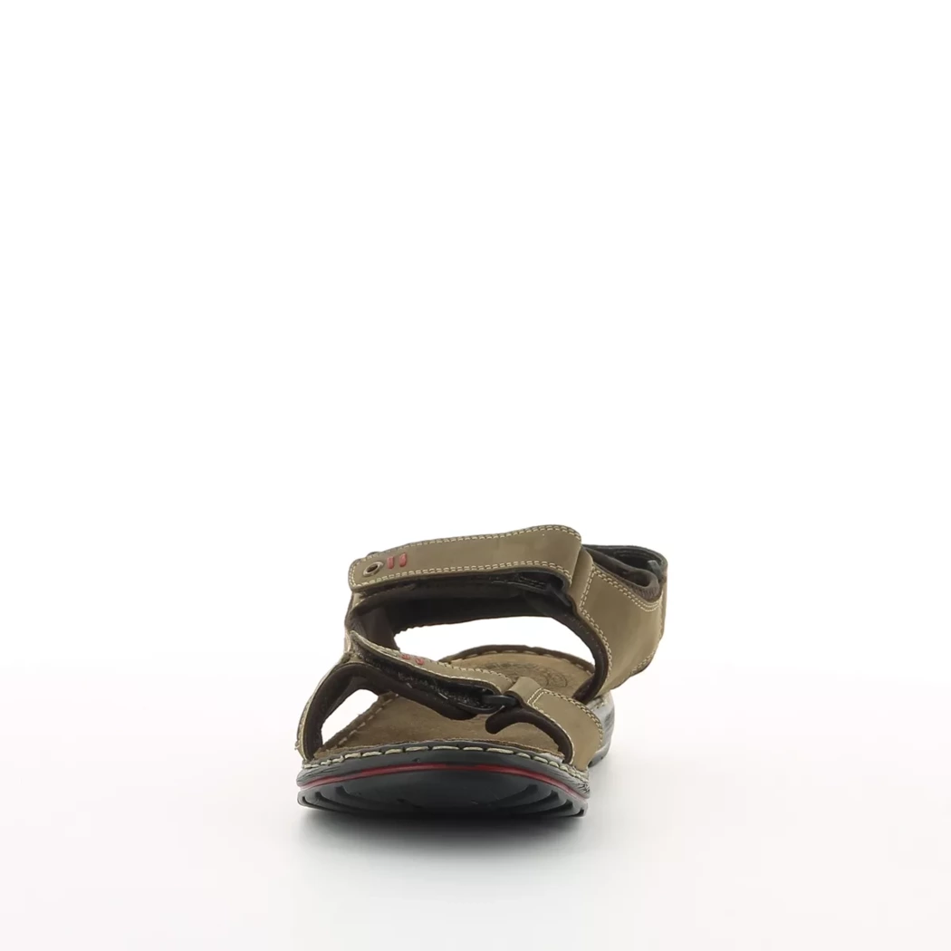 Image (5) de la chaussures Trek Stone - Sandales et Nu-Pieds Marron en Cuir et textile