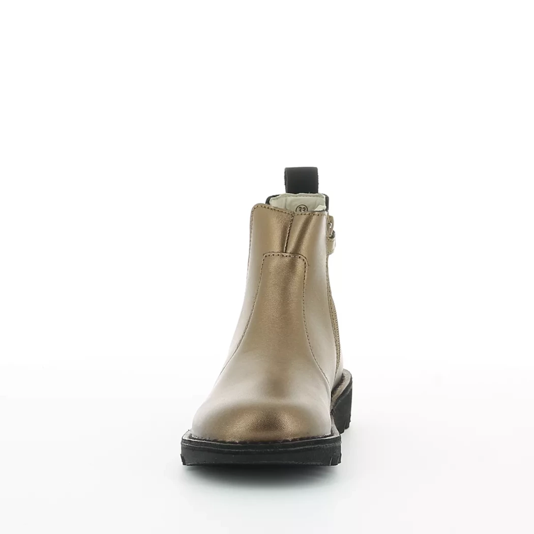 Image (5) de la chaussures Kickers - Boots Or / Bronze / Platine en Cuir