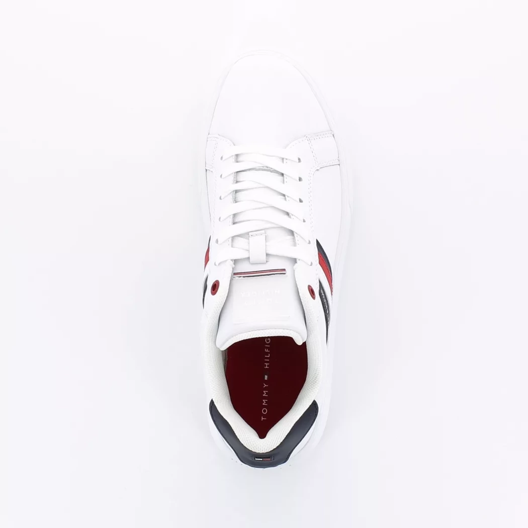 Image (6) de la chaussures Tommy Hilfiger - Baskets Blanc en Cuir