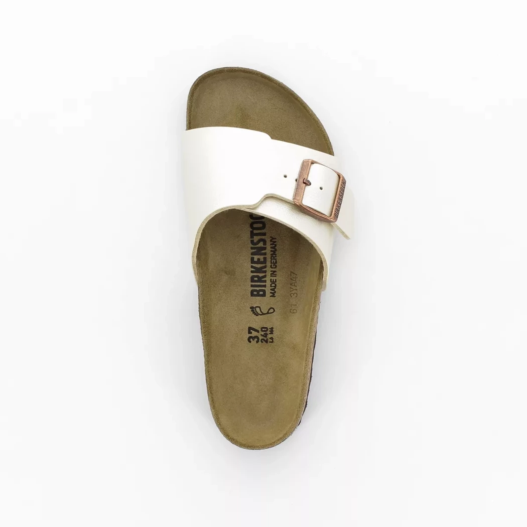 Image (6) de la chaussures Birkenstock - Mules et Sabots Blanc en Cuir synthétique