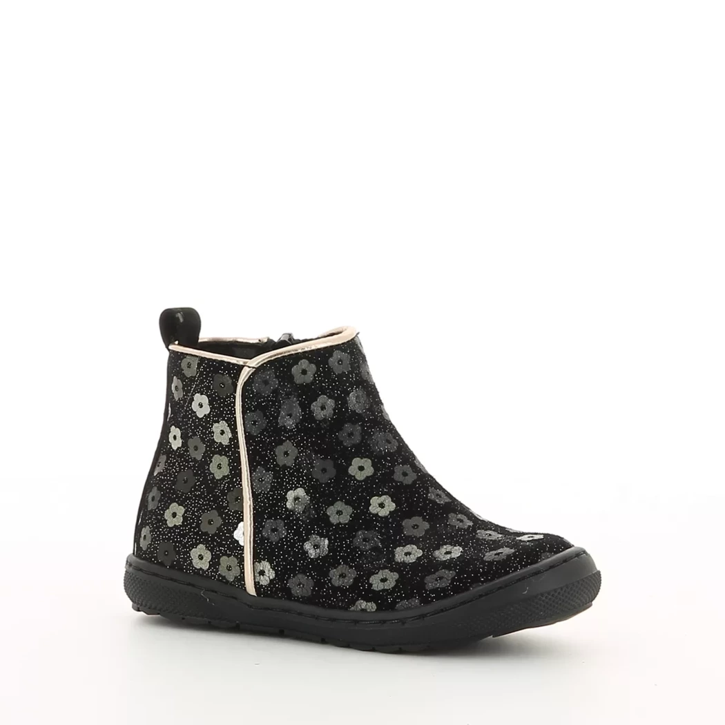 Image (1) de la chaussures Les Fees de Bengale - Boots Noir en Cuir nubuck