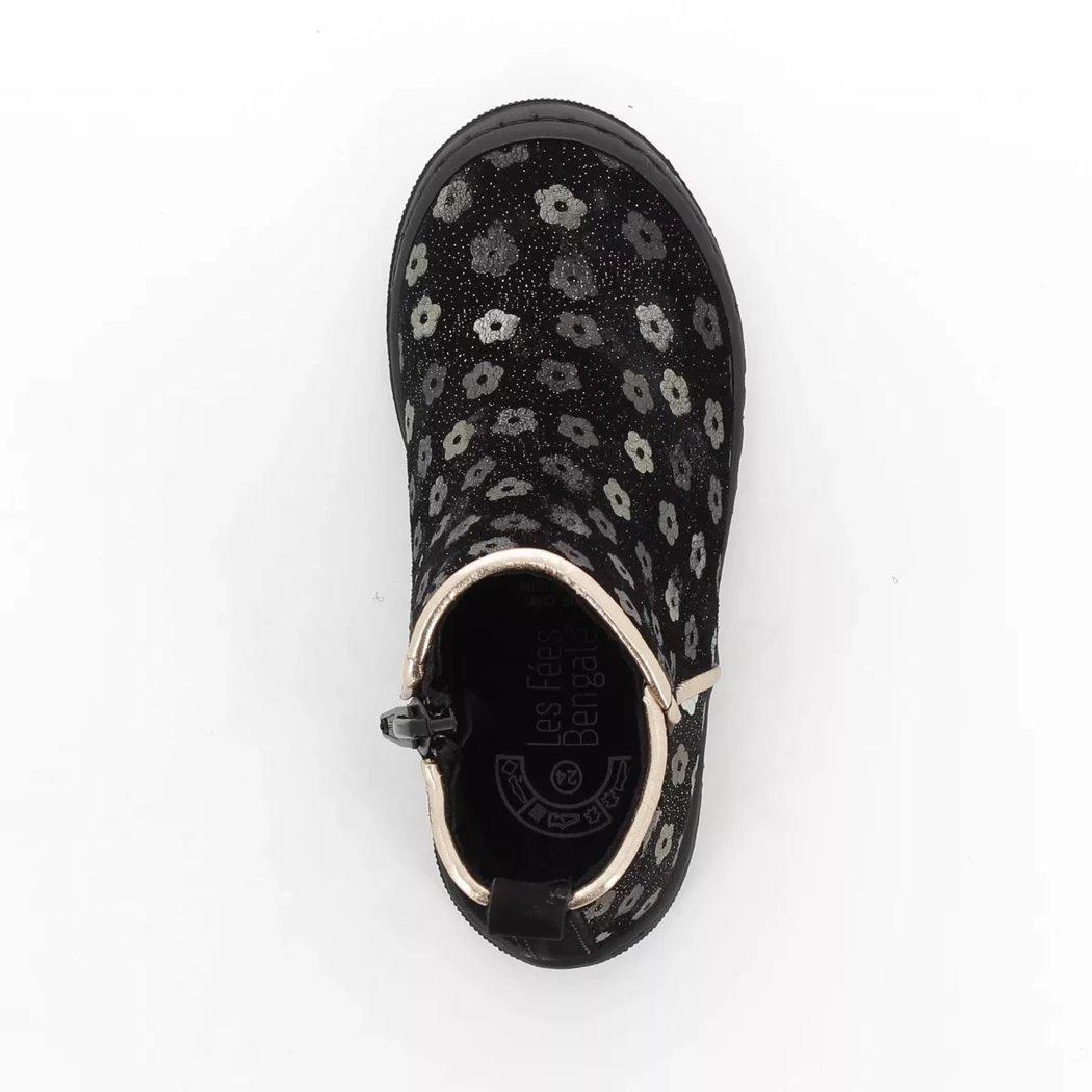 Image (6) de la chaussures Les Fees de Bengale - Boots Noir en Cuir nubuck