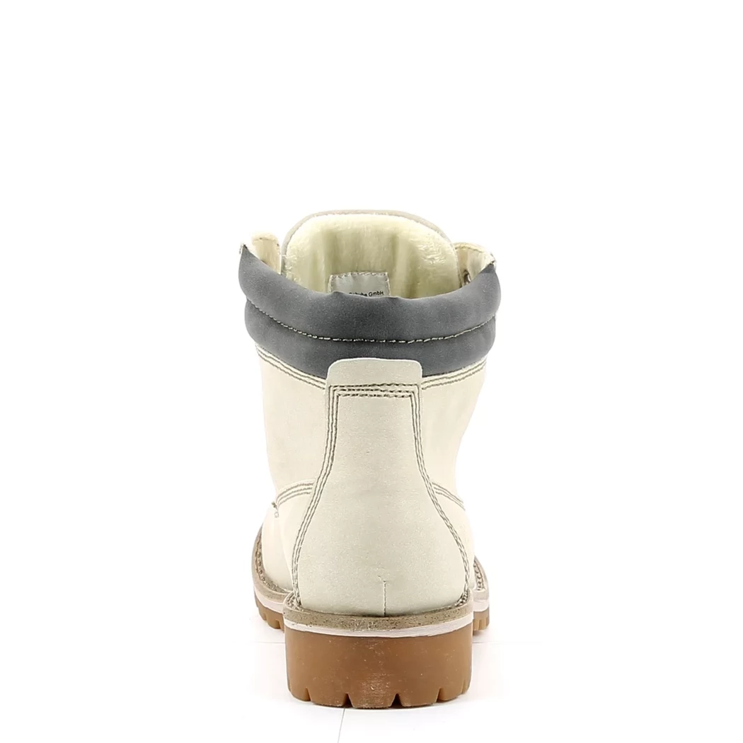 Image (3) de la chaussures Jane Klain - Bottines Blanc en Cuir synthétique