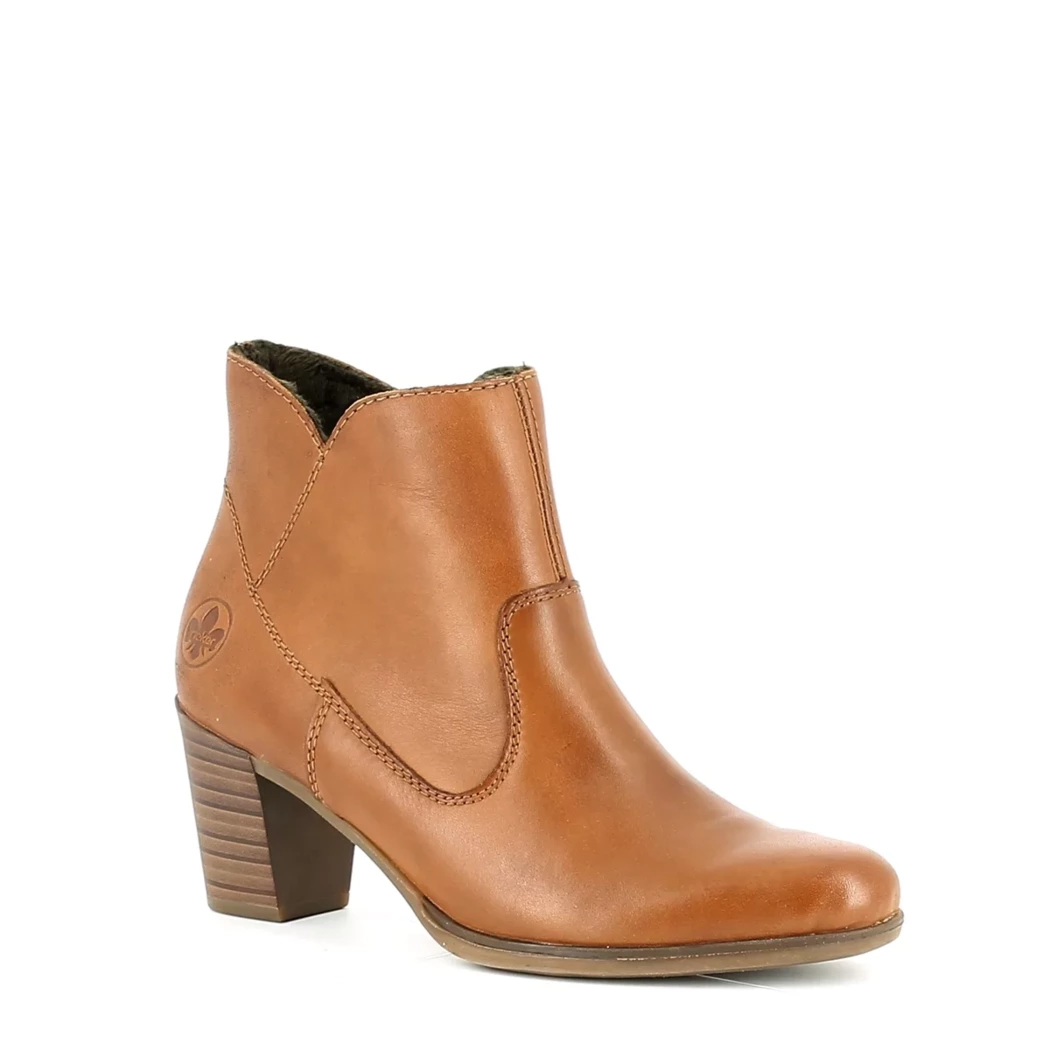 Image (1) de la chaussures Rieker - Boots Cuir naturel / Cognac en Cuir