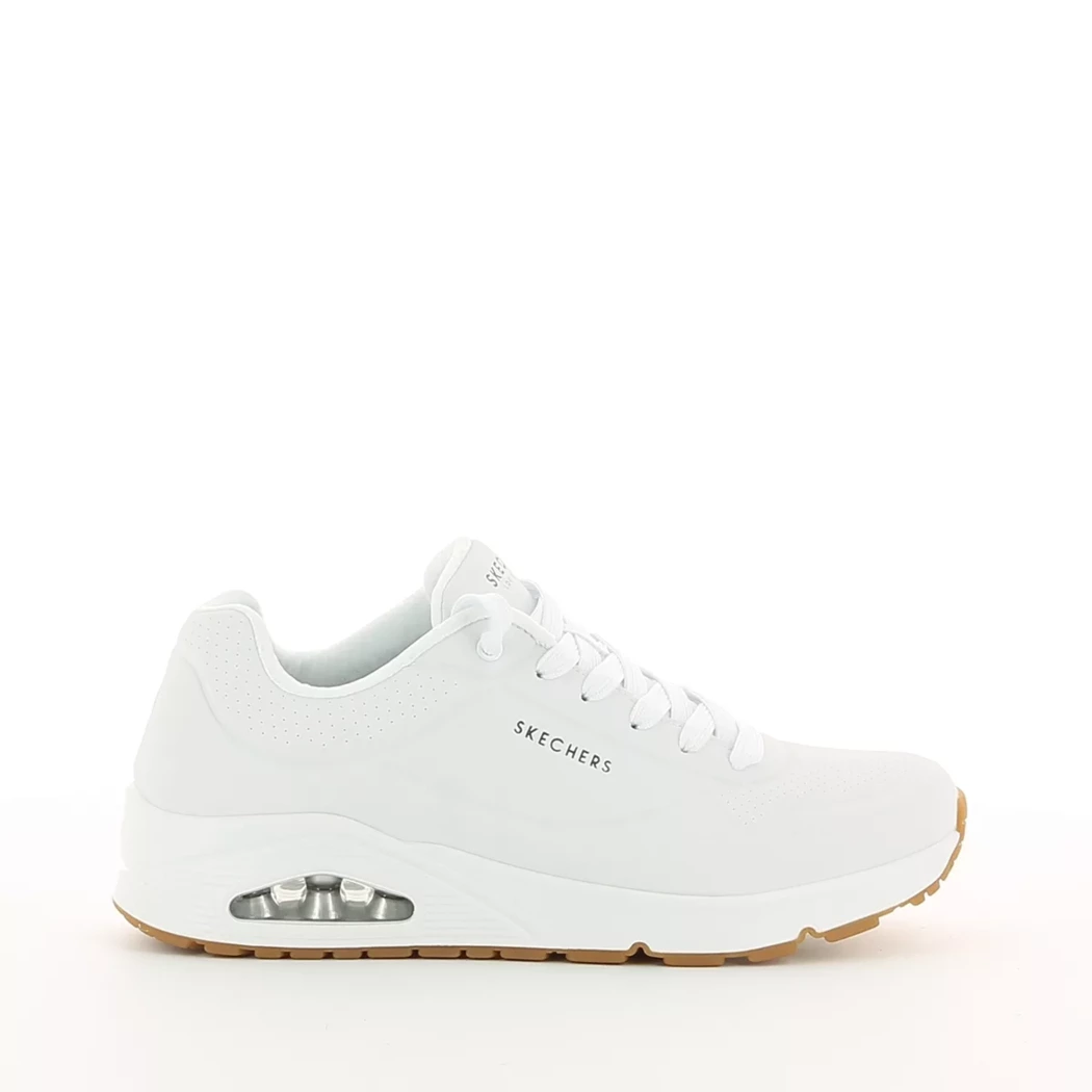 Image (2) de la chaussures Skechers - Baskets Blanc en Cuir synthétique