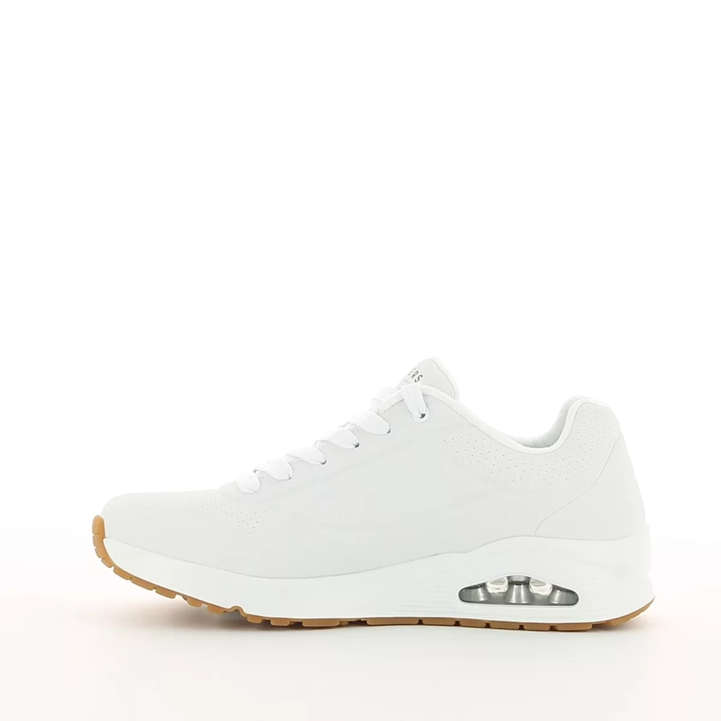 Image (4) de la chaussures Skechers - Baskets Blanc en Cuir synthétique