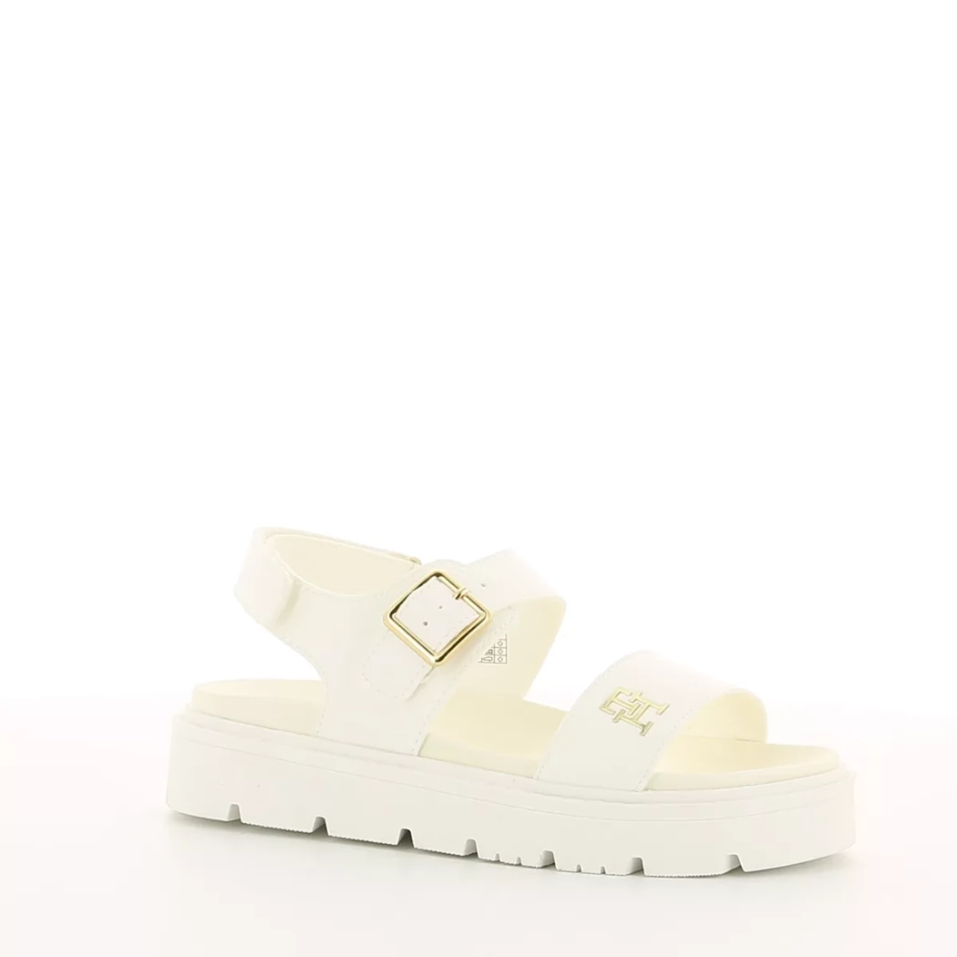 Image (1) de la chaussures Tommy Hilfiger - Sandales et Nu-Pieds Blanc en Cuir synthétique