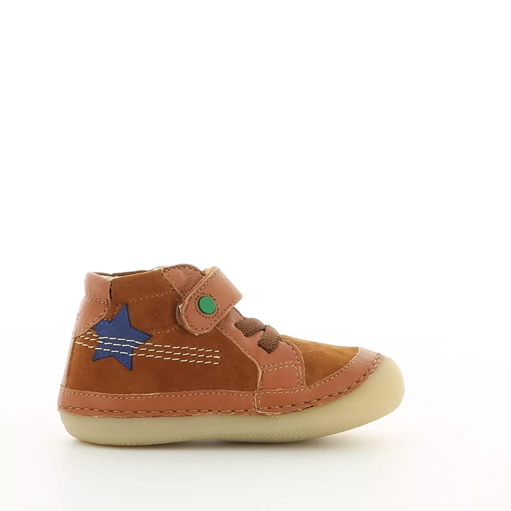Image (2) de la chaussures Kickers - Bottines Cuir naturel / Cognac en Cuir nubuck