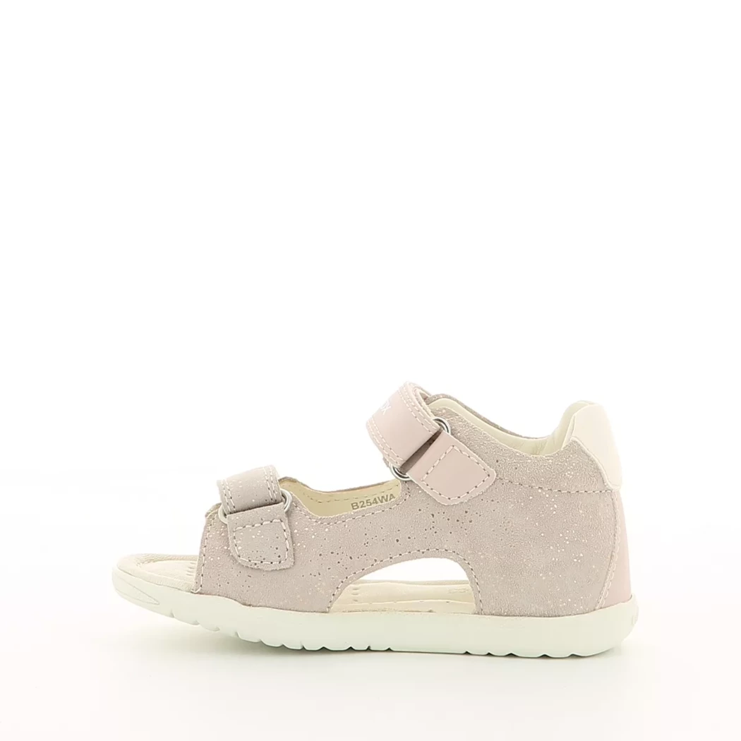 Image (4) de la chaussures Geox - Sandales et Nu-Pieds Rose en Cuir nubuck
