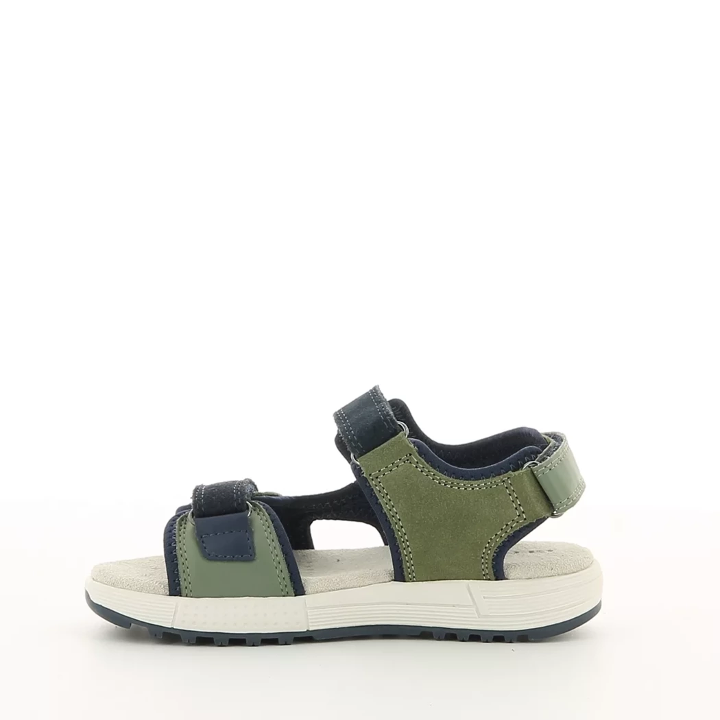 Image (4) de la chaussures Geox - Sandales et Nu-Pieds Vert en Cuir nubuck