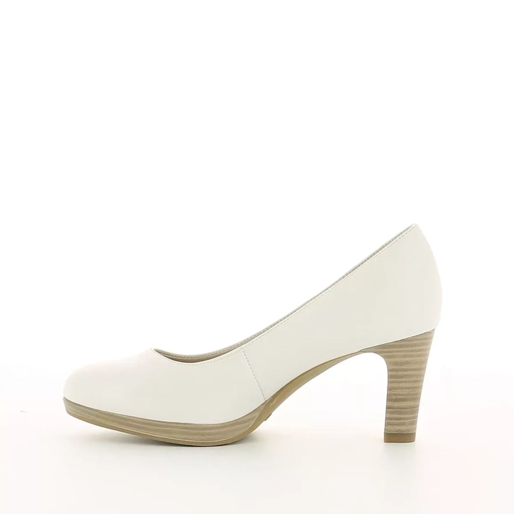 Image (4) de la chaussures Tamaris - Escarpins Blanc en Cuir