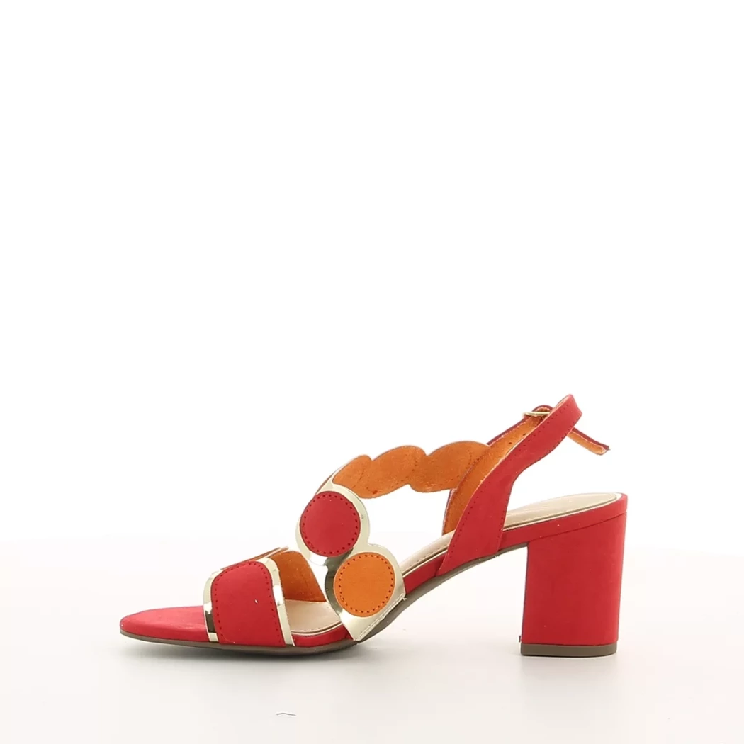Image (4) de la chaussures Marco Tozzi - Sandales et Nu-Pieds Rouge en Cuir synthétique