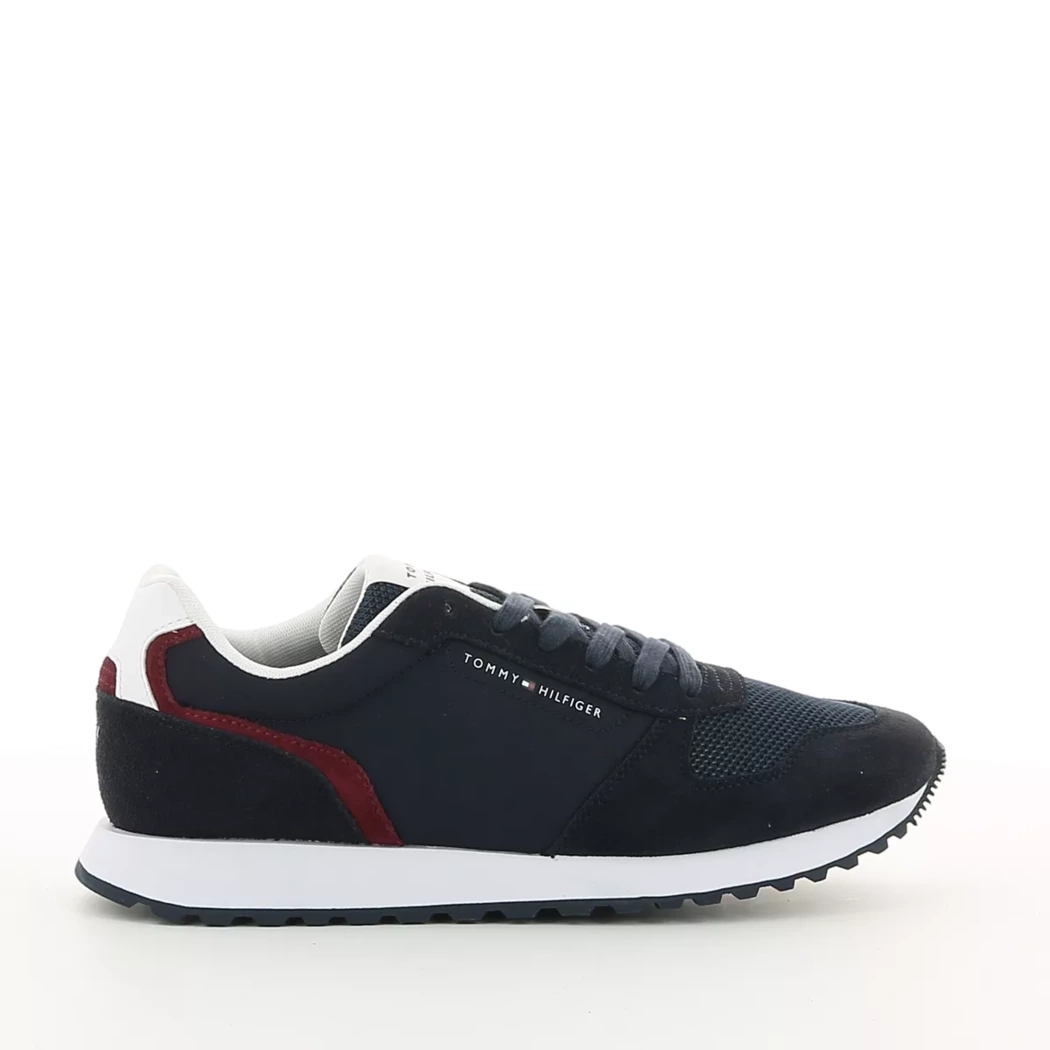 Image (2) de la chaussures Tommy Hilfiger - Baskets Bleu en Cuir nubuck