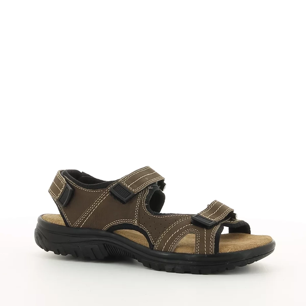 Image (1) de la chaussures Trek Stone - Sandales et Nu-Pieds Marron en Cuir