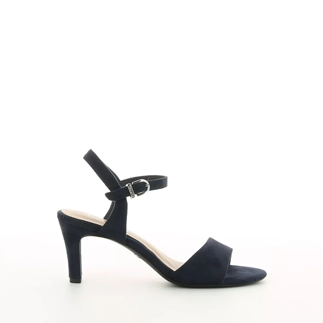 Image (2) de la chaussures Tamaris - Sandales et Nu-Pieds Bleu en Cuir synthétique