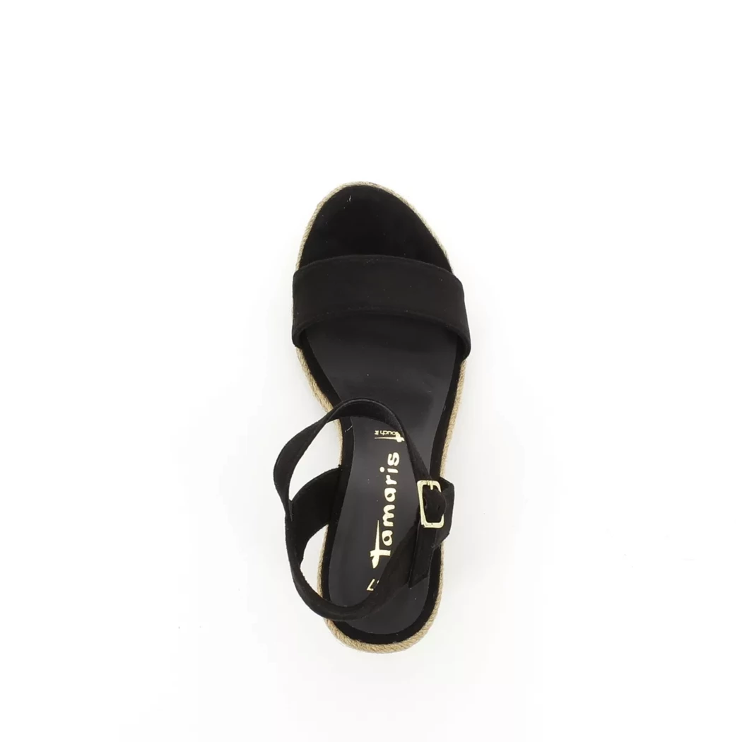 Image (6) de la chaussures Tamaris - Sandales et Nu-Pieds Noir en Cuir synthétique