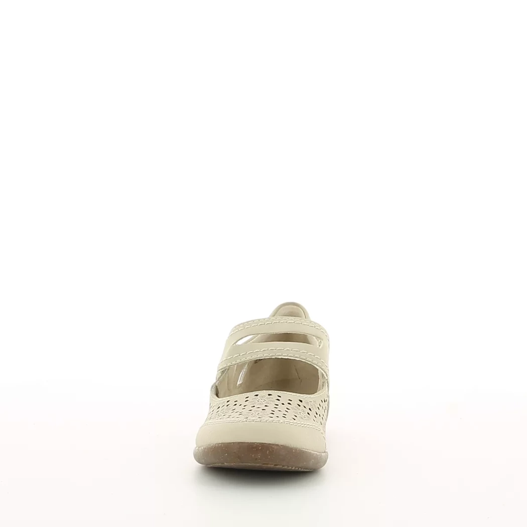 Image (5) de la chaussures Rieker - Ballerines Beige en Cuir