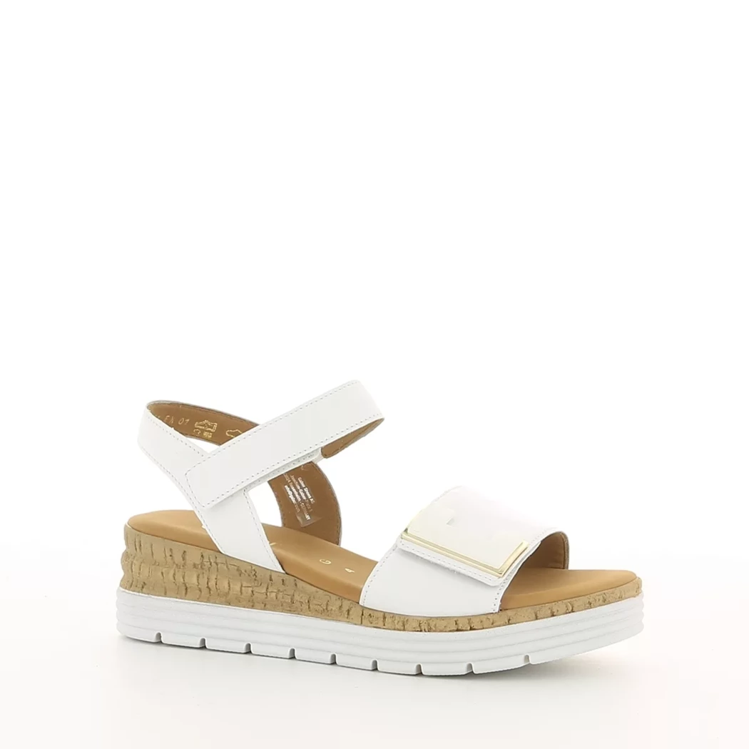 Image (1) de la chaussures Gabor - Sandales et Nu-Pieds Blanc en Cuir
