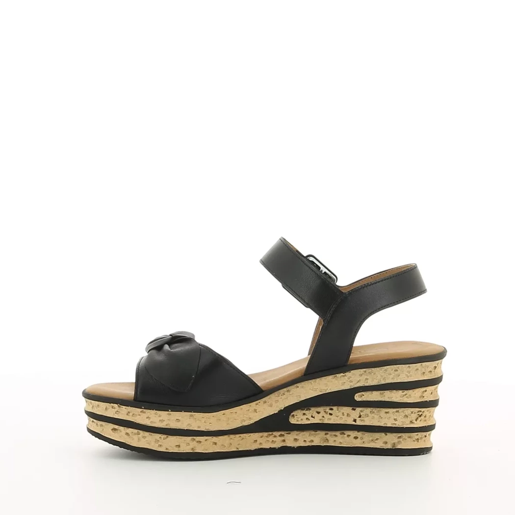 Image (4) de la chaussures Gabor - Sandales et Nu-Pieds Noir en Cuir