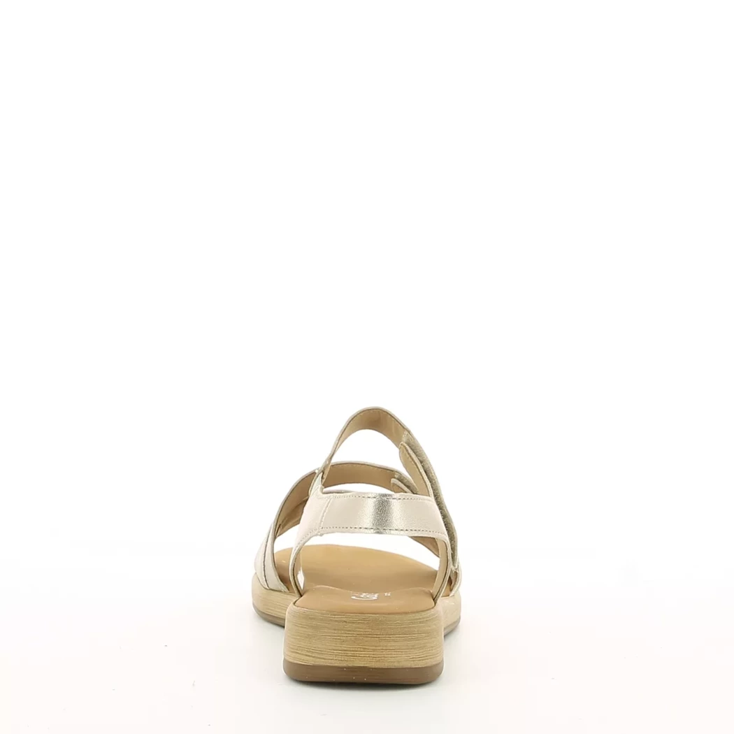Image (3) de la chaussures Gabor - Sandales et Nu-Pieds Or / Bronze / Platine en Cuir