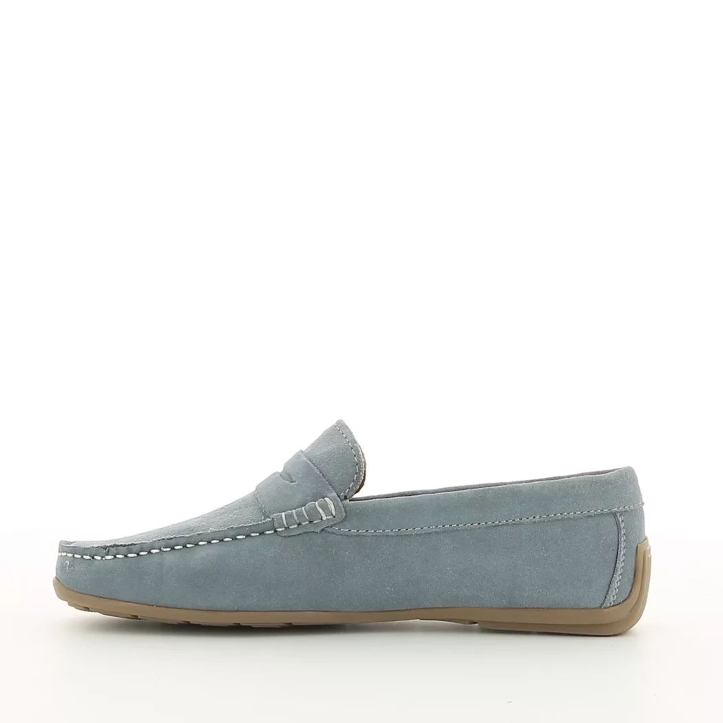 Image (4) de la chaussures Midtown District - Mocassins Bleu en Cuir nubuck