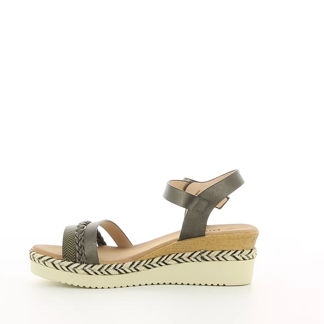 Image (4) de la chaussures Divina - Sandales et Nu-Pieds Or / Bronze / Platine en Cuir synthétique