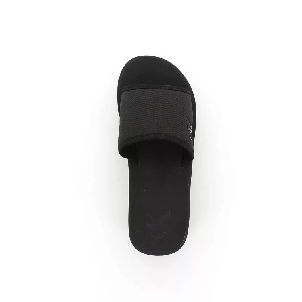 Image (6) de la chaussures Calvin Klein - Tongs et Plage Noir en Textile