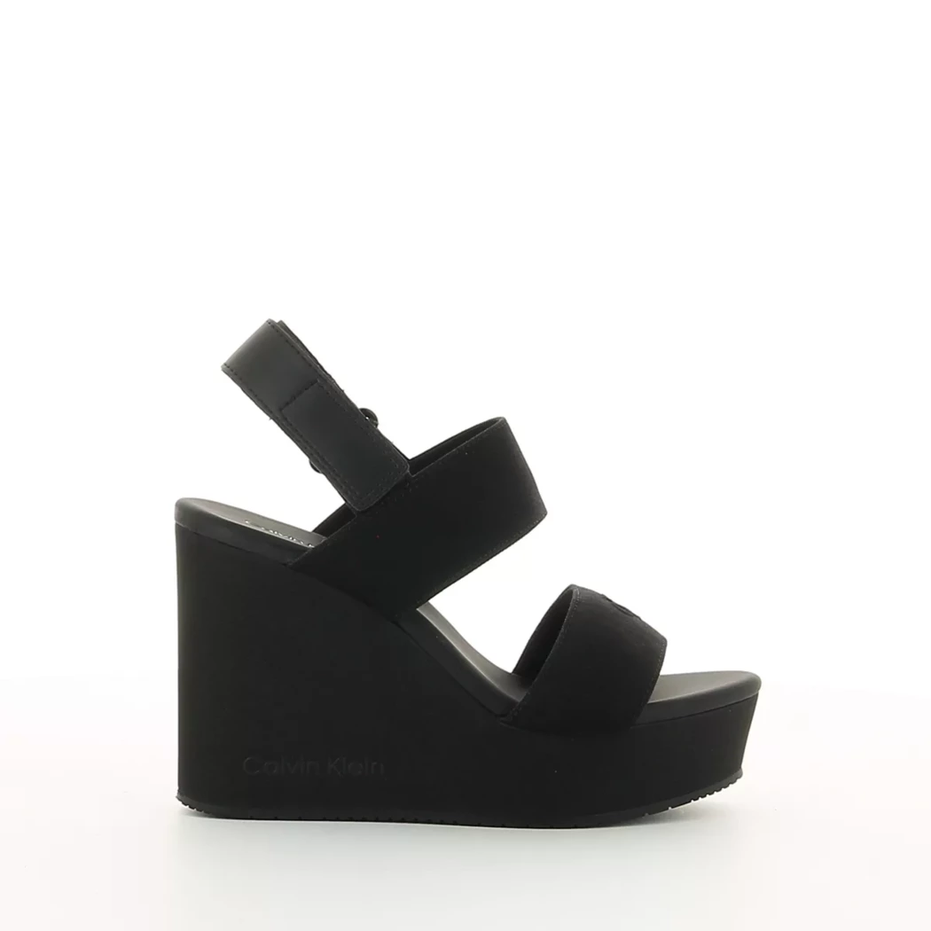 Image (2) de la chaussures Calvin Klein - Sandales et Nu-Pieds Noir en Textile