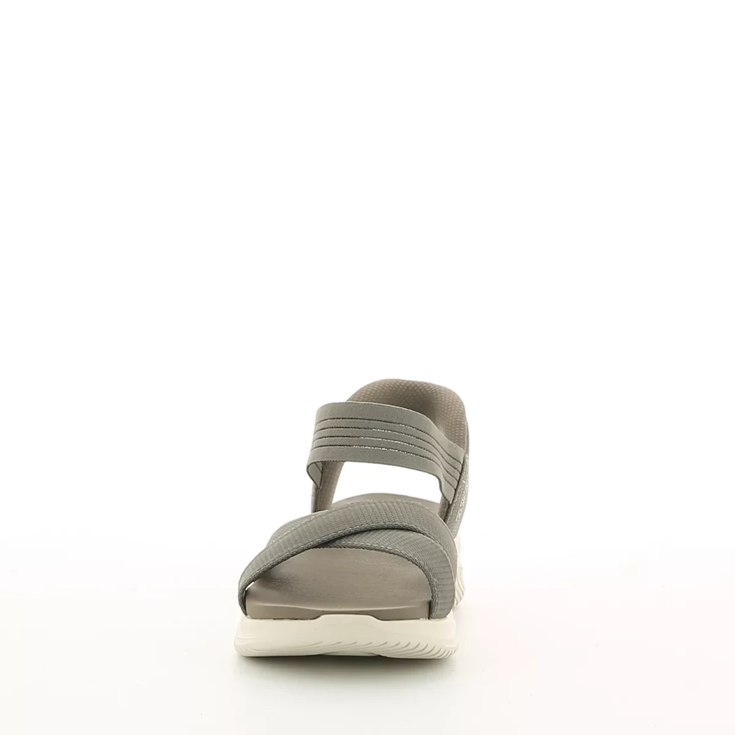 Image (5) de la chaussures Skechers - Sandales et Nu-Pieds Taupe en Textile