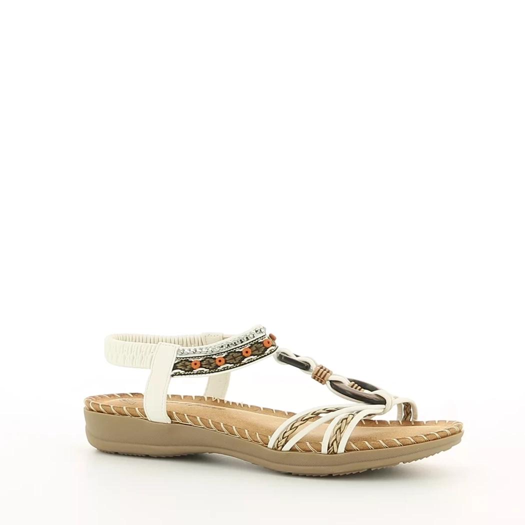 Image (1) de la chaussures Tango and Friends - Sandales et Nu-Pieds Blanc en Cuir synthétique