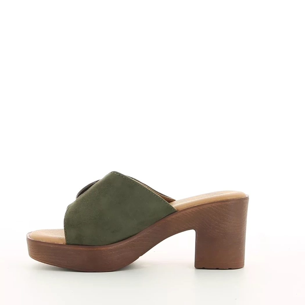Image (4) de la chaussures Paloma Totem - Mules et Sabots Vert en Cuir synthétique