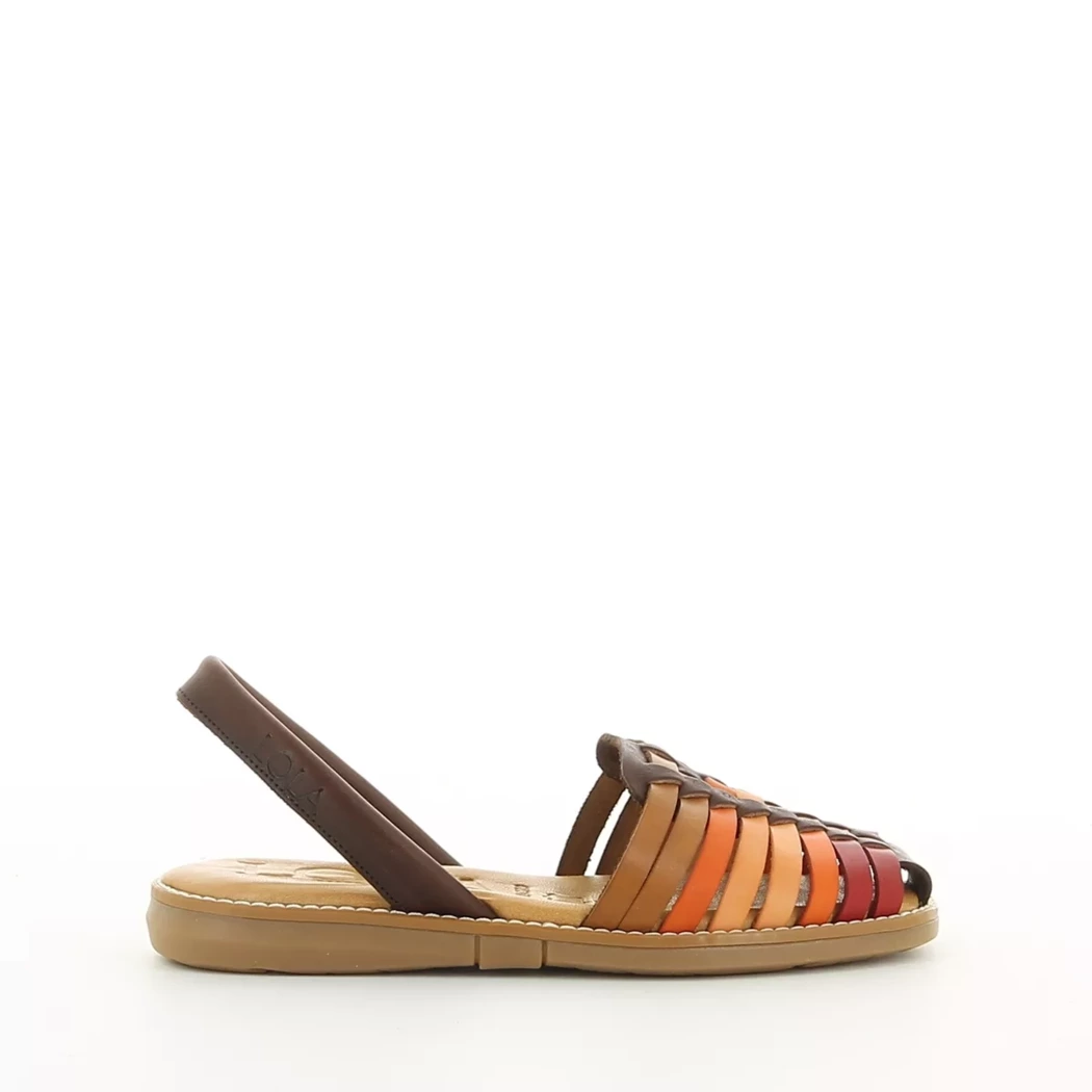 Image (2) de la chaussures Lola Almagro - Sandales et Nu-Pieds Marron en Cuir