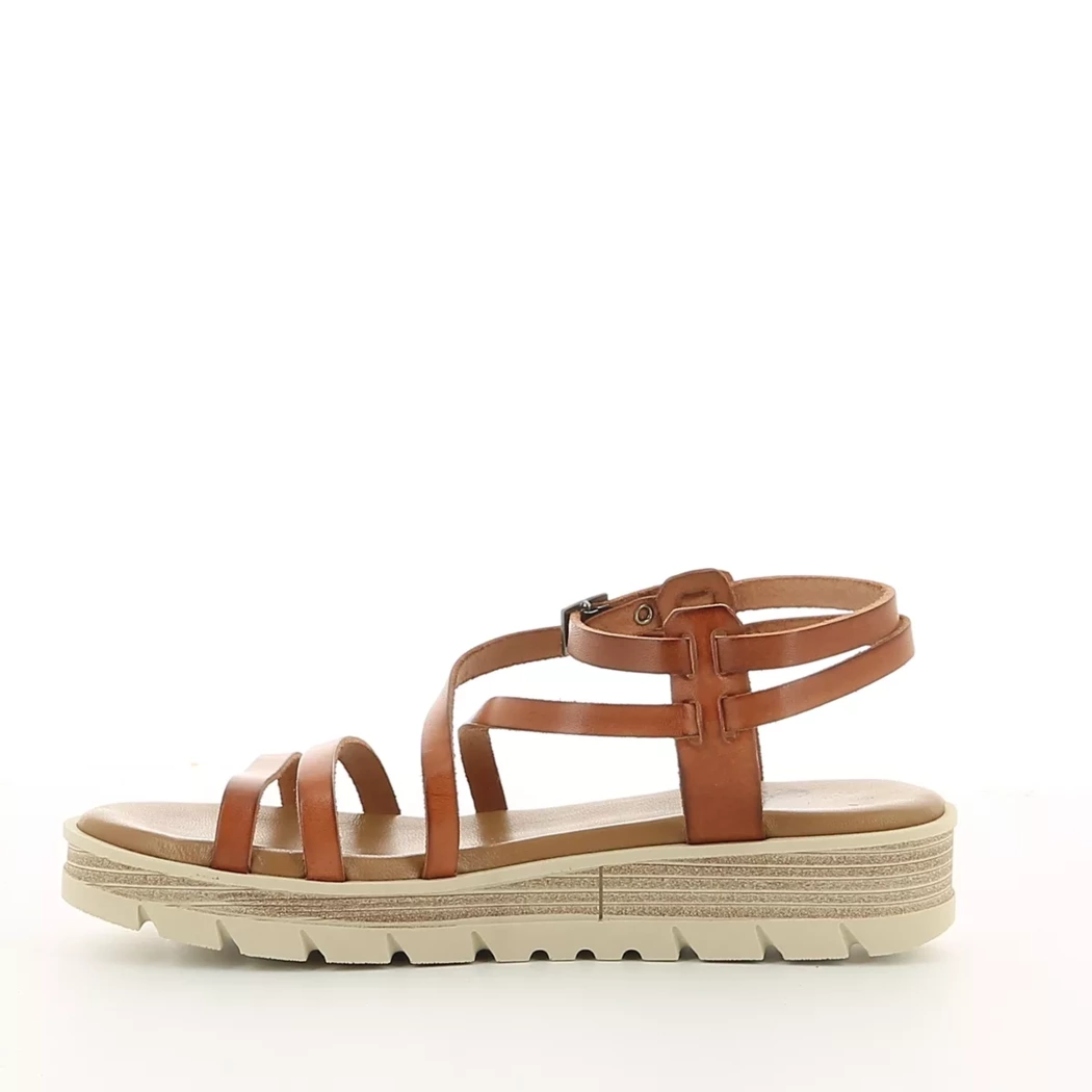 Image (4) de la chaussures Soleil - Sandales et Nu-Pieds Cuir naturel / Cognac en Cuir