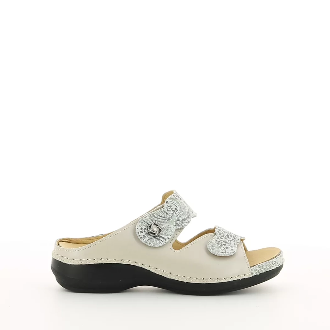 Image (2) de la chaussures Valmonte - Mules et Sabots Beige en Cuir