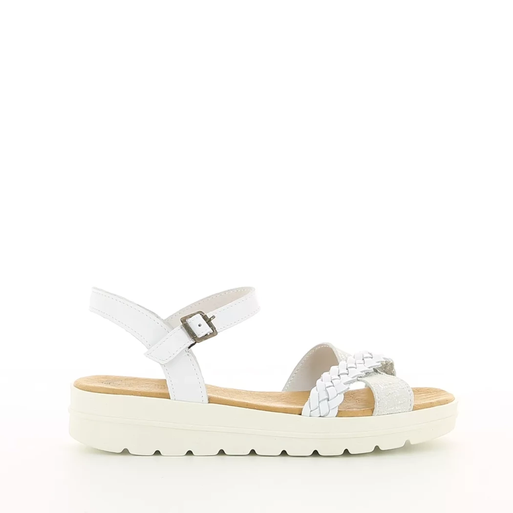Image (2) de la chaussures Pretty Stories - Sandales et Nu-Pieds Blanc en Cuir