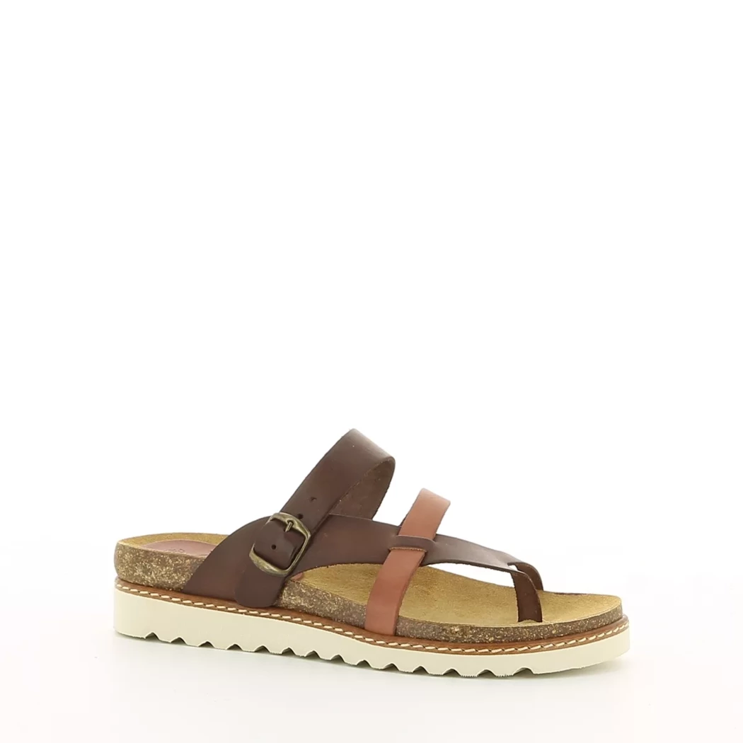 Image (1) de la chaussures Terre d'Epices - Mules et Sabots Marron en Cuir