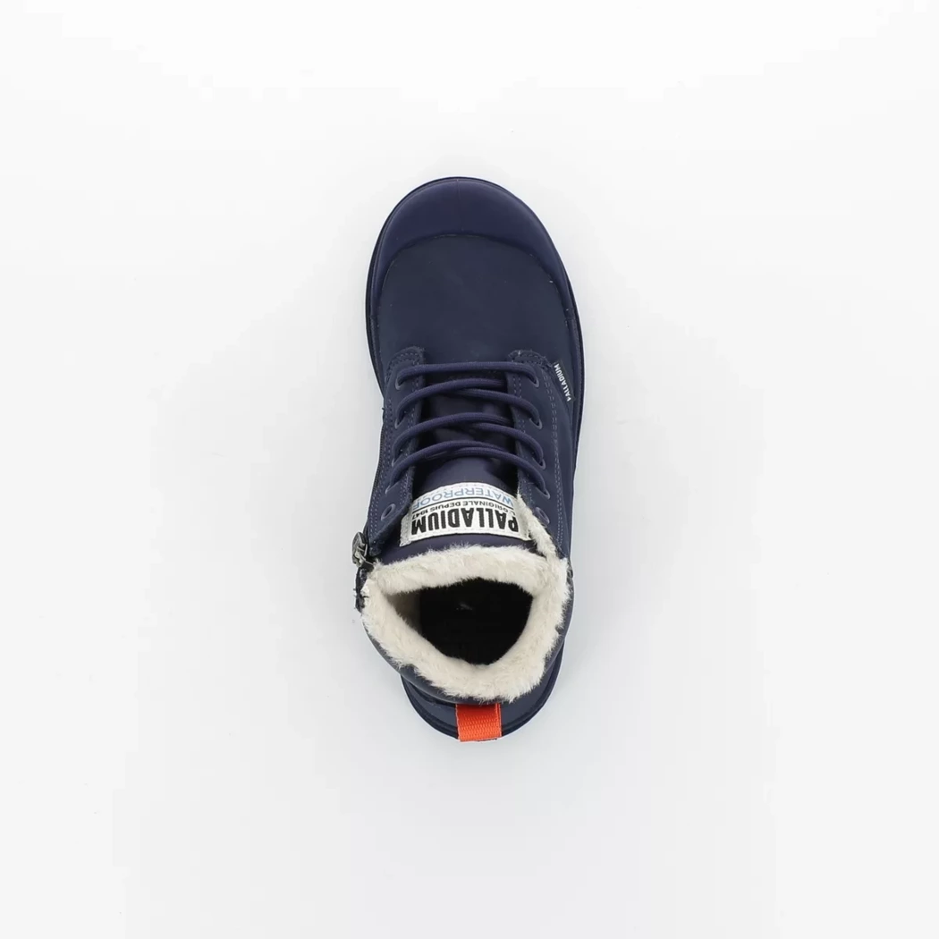 Image (6) de la chaussures Palladium - Bottines Bleu en Cuir nubuck