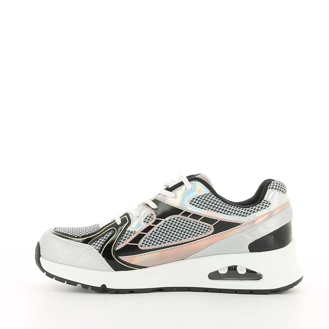 Image (4) de la chaussures Skechers - Baskets Argent en Cuir synthétique