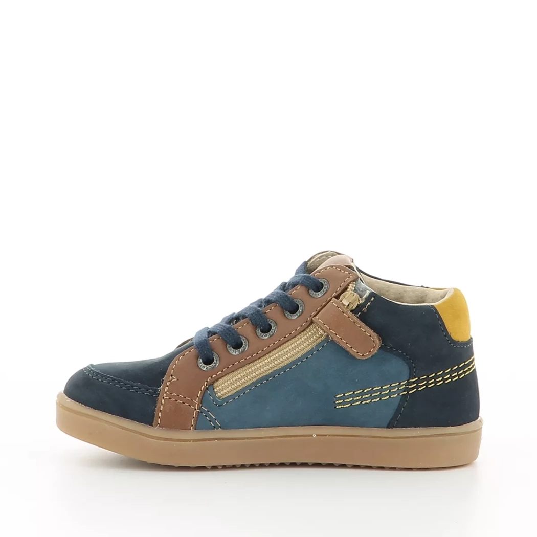 Image (4) de la chaussures Kickers - Bottines Bleu en Cuir nubuck