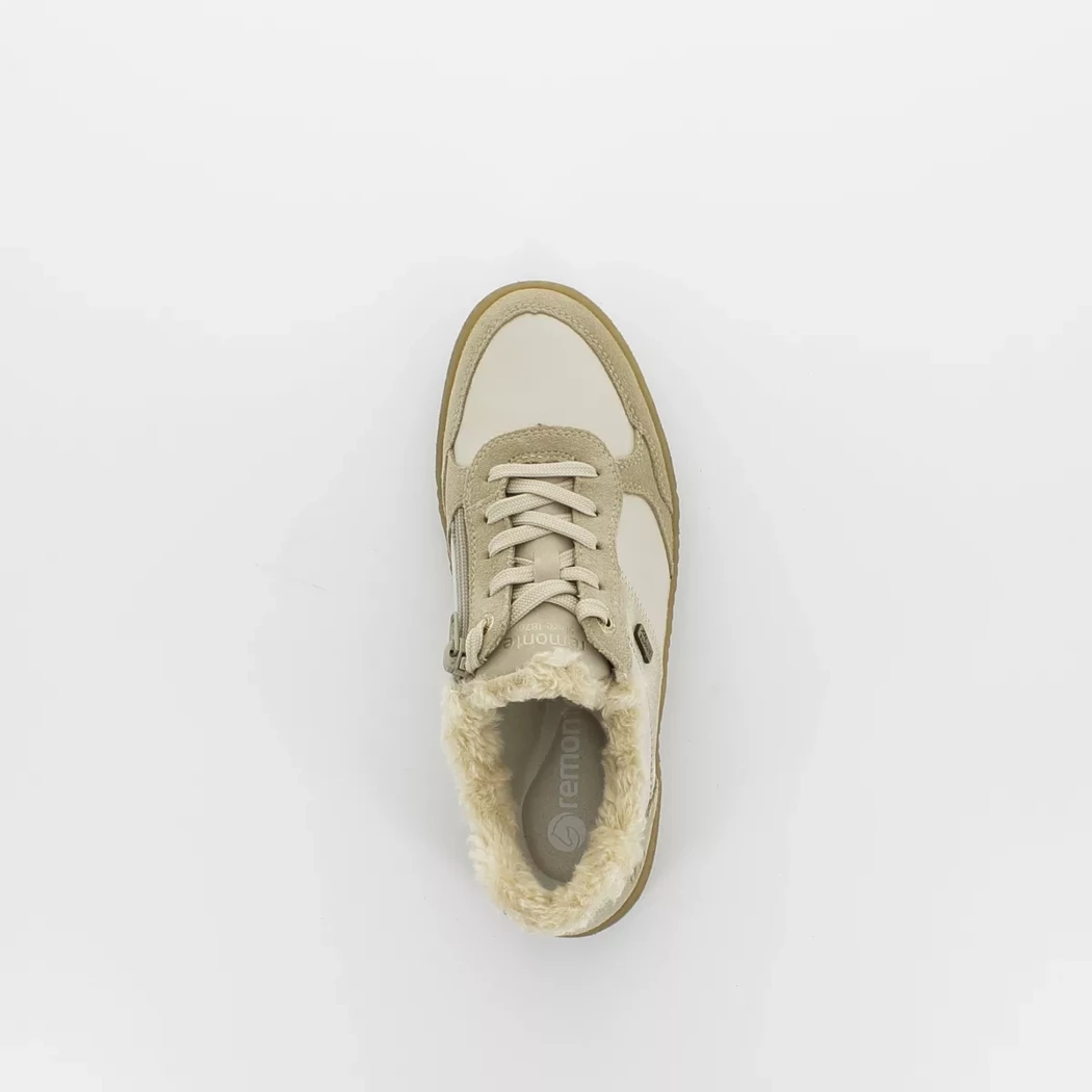 Image (6) de la chaussures Remonte - Baskets Beige en Cuir